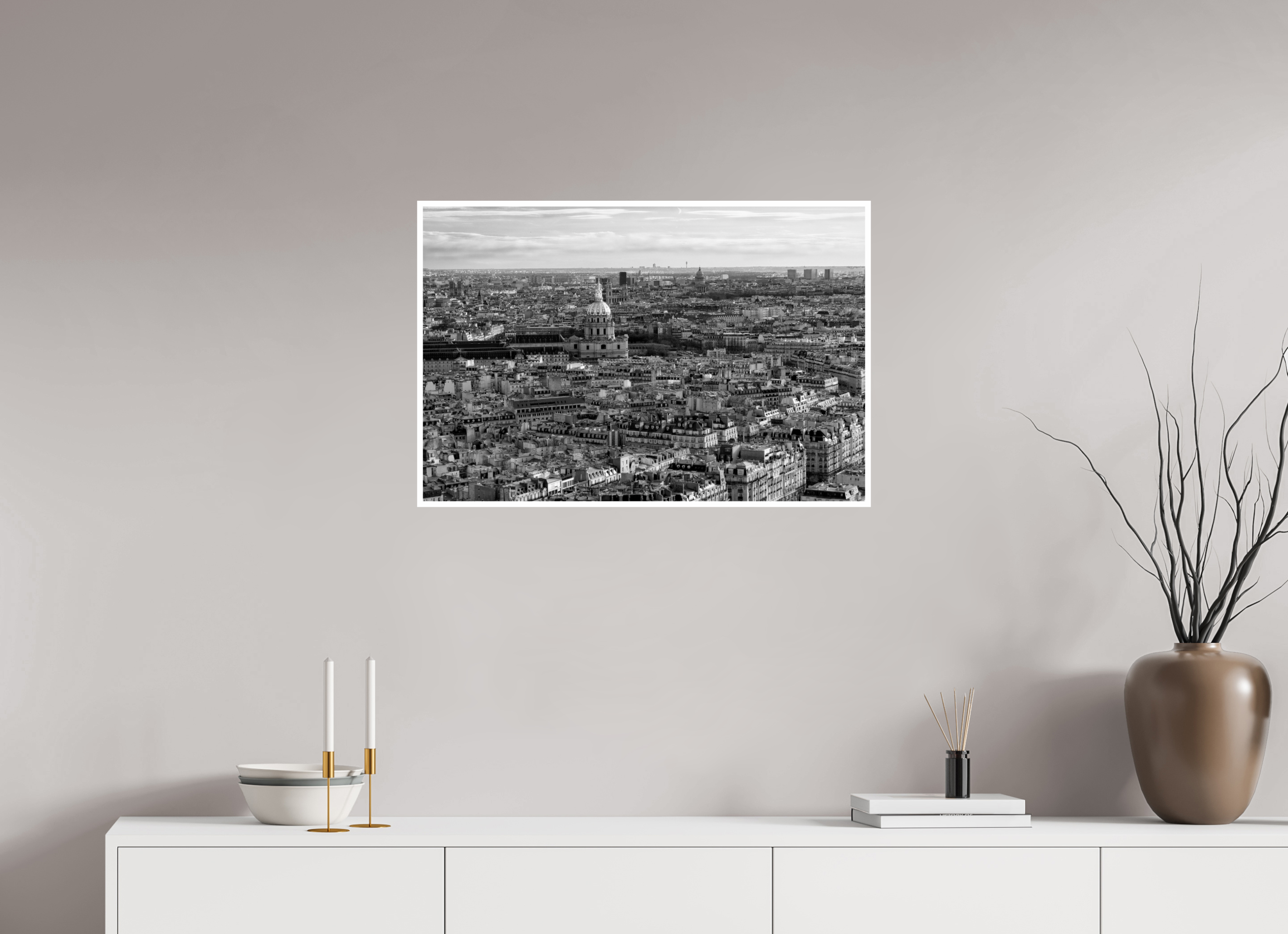 30 x 20″, Ilford Baryta Paper Paris from the Eiffel Tower