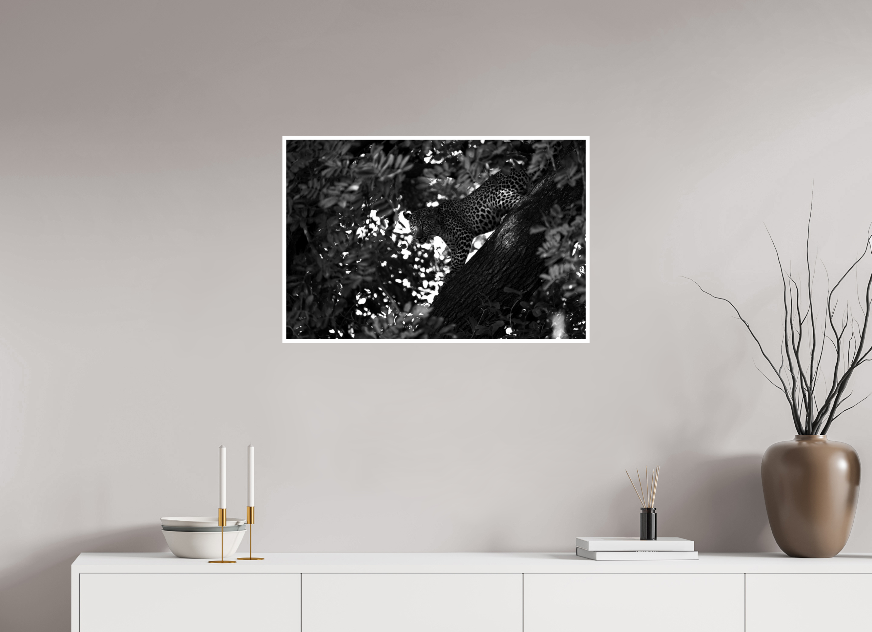 30 x 20″, Ilford Baryta Paper The Hunt Begins in Shadow